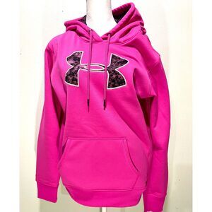 Under Armour hooded sweatshirt camo logo colorful summer outdoor sports womens M
